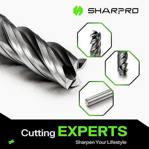 8mm Shank End Mill Bits 8mm Cutting Dia. 4 Flutes AlCrN Coated Carbide Square CNC Milling Bits, Apply for Alloy Steel, Stainless Steel, and Various Cast Iron