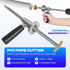 Pipe Inside Cutter for PVC Pipe with Diamond Grit Cutting Wheel and Handle, 7 Inch Adjustable Cutting Depth Stainless Steel Plumbing Cutter Tool Fit with 1/4" Hex Shank,for 1-1/2 Inch to 8 Inch Cut