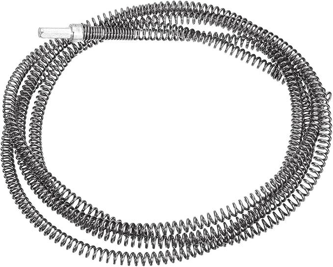 uxcell 9.84Ft Drain Auger Cable, Pipe Cleaning Spring Clog Remover, Flexible Plumbing Snake Pipe Drain Cleaner for Kitchen, Shower Sink