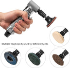 1/4"" Pneumatic Die Grinder with 22 Grinding Discs, 90° Angle Air Die Grinder, Precision Grinder for Polish Finish Burr Rust Paint Removal, X2K-57U-BVY683