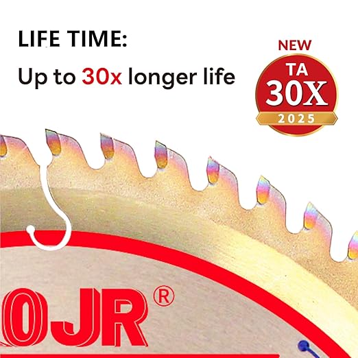 2-Pack 7-1/4" 60-Tooth 5/8" Arbor Woodworking Circular Saw Blade,Ultra Finish/General Purpose,Special Anti-Thermal Adhesion Coating on Cutting Edge-TA,High Finish, Long Life, 7-1/4" 60T 5/8"