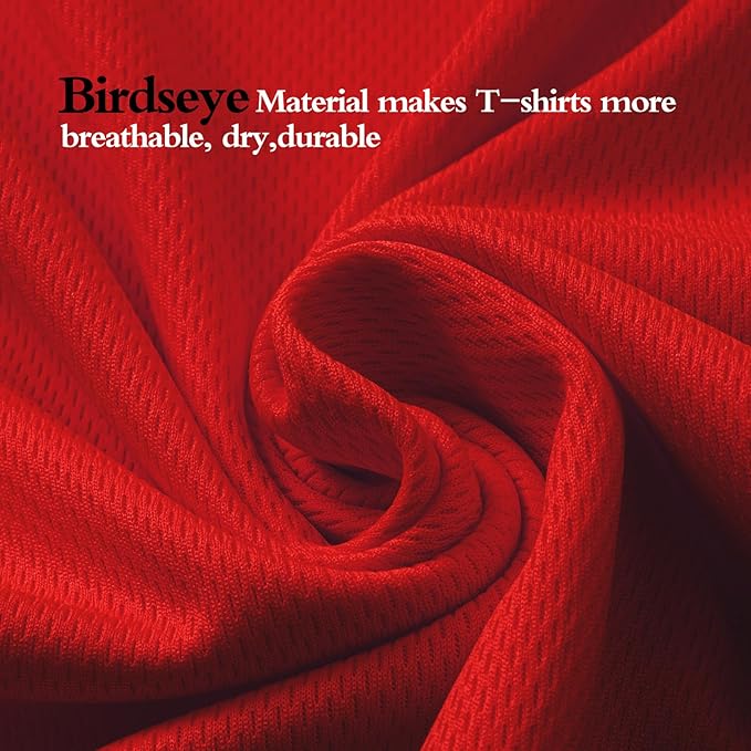 High Visibility Shirts Quick Dry Safety T Shirts with Reflective Strips and Pocket Short Sleeve Mesh Hi Vis Construction Work Class 2 Shirt for Men/Women Black Bottom Red,XL