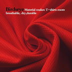 High Visibility Shirts Quick Dry Safety T Shirts with Reflective Strips and Pocket Short Sleeve Mesh Hi Vis Construction Work Class 2 Shirt for Men/Women Black Bottom Red,XL