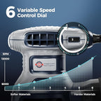 Orbital Random Sander Tool, 360W, 13000 Rpm, 150 * 150Cm, 6 Variable Speeds With Dust Bag, Wood Mouse Palm Hand Sander, Detail Power Rotary Electric Sander, Small Handheld Mini Rotary Sander