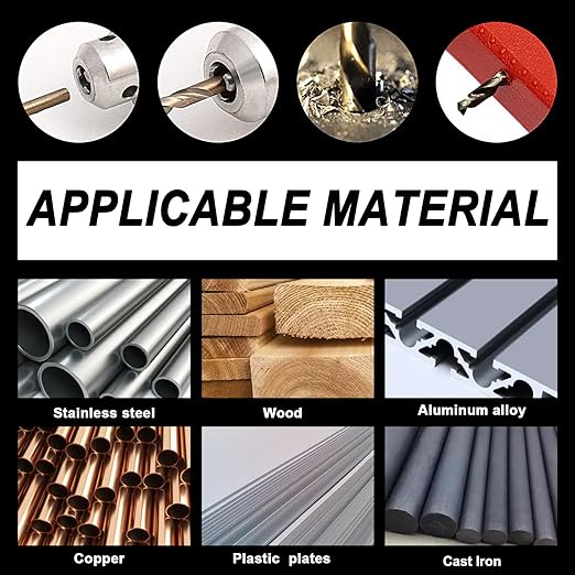 1/8" Cobalt Drill Bit Set (10Pcs), M35 HSS, 135 Degree Tip, Twist Jobber Length for Hardened Metal, Stainless Steel, Cast Iron, Wood, and Plastics, with Index Storage Case