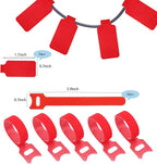 Cable Labels & Reusable Hook and Loop Fastening Ties Set - 30 Pcs Cord or Wire Labels & 30 Pieces Cable Tags for Electronics, Home & Office Cord Management