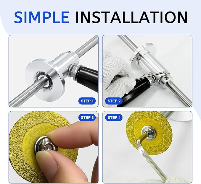 Inside Pipe Cutter for PVC Pipe - Internal PVC Pipe Cutter Tool Kit with Adjustable Depth Gauge & Hex Shank for Plastic, ABS, Exhaust Pipes