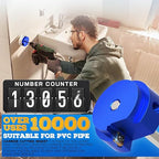 8PCS PVC Pipe Reamer Kit - SCH40 Aluminum Deburring Tool Kit (1/2" to 4") | Dual-Blade Technology | Deburring Tool for PVC & ABS Pipes | Fits Standard 1/2" Drills