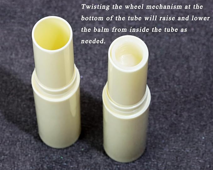 0.14oz Empty Flavored Lip Balm Container Tubes Plastic Homemade Moisturizing Lip Stick with Caps Bulk Fit for Women Adult DIY Making Supplies, 25 Count (Beige)-VeraVaultWomen