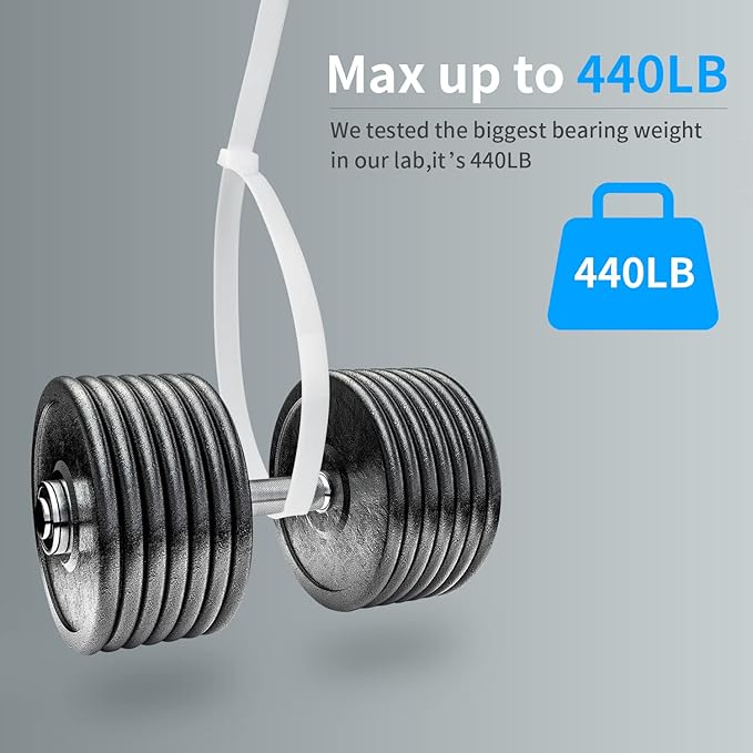 40 inch White Zip Ties Heavy Duty 15 PCS, 440 LBS Ultra Exclusive Strong Plastic Wire Ties, Large Cable Ties Extra Long Tie Wraps, Indoor and Outdoor UV Resistant