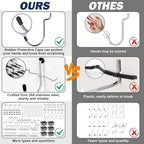 17-in-1 Pegboard Hooks Assortment - 143 Pcs 14 Sizes Peg Board Organizer Accessories Kit with 6 Pegboard Bins, 30 Silicone & 42 Stainless Steel Peg Hook Locks for 1/4" and 1/8" Pegboards Hanging Tools