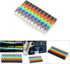 Colorful Wire Number Tube Cable Marker Digital Number Label Tube (100PCS KCM-2.5MM 2.5 Square)