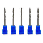 1/8" Solid Carbide Jobber Drill Bits with Straight Shank and 118° Point Angle, Made from Tungsten Carbide Material,5-Pieces