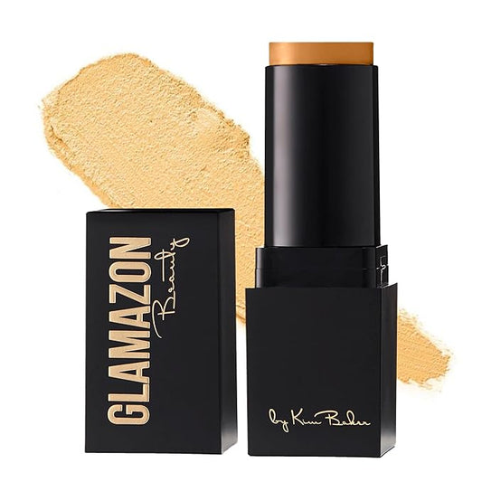 Glamazon Second to None Foundation Stick, Sunkissed Tan, Light-to-Full Coverage, Weightless Makeup With a Glowy Natural Finish-VeraVaultWomen
