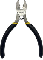 BOOSDEN 4-Piece Pliers Set Including 25mm Rubber Hammer, 5" Wire Cutters, 5" Needle Nose Pliers, 5" Diagonal Cutters For Basic Repair, DIY Projects and Home Maintenance