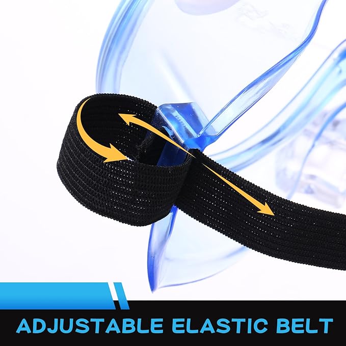 Yunsailing 30 Pack Protective Safety Goggles Clear Lab Over Glasses Anti Fog Eye Protection Goggles for Men Women(Clear Blue)