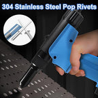 smseace 300Pcs Stainless Steel Pop Rivets Assortment Kit 8-Sizes Stainless Rivets(1/8" 5/32" 3/16") for Metal/Furniture/Automotive/Instruments Stainless Steel Rivets Set