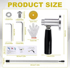 Inside PVC Pipe Cutter, Internal Cut Pipe Cutter Tool Set Adjustable 7in/17.78cm Cutting Depth Gauge Plumbing Tools for 1.5-8in/3.81-20.32cm Pipes Compatible with Drills & Impact Drivers