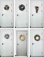 Over The Door Metal Hooks with Plastic Coating 14.2" Fit 0.5" to 1 3/8" Door 4 Pcs Heavy Duty Single Towel Robe Rack Wreath Bathroom Shower Hanger Shoe Organizer Ironing Board Long White