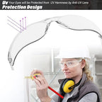 50 Pack Clear Safety Glasses with ANSI Z87.1 Scratch Resistant Eyewear for Women Man Lab Goggles Eye Protection