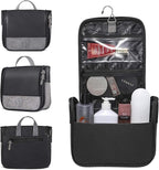 Hanging Toiletry Bag for Men VANCASE Vintage Leather Shaving Dopp Kit Medium Waterproof Travel Bathroom Bags Portable Shower Organizer