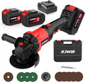 NAWIN Cordless Angle Grinder, 4-1/2 Inch Variable Speed Angle Grinder, Cordless Grinder With 2×6.0Ah Battery And Charger, 9000rpm Brushless Motor, Battery Angle Grinder Tool For Metal Wood（6.0Ah）