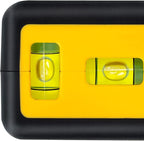 Amazon Basics 360 Degree Rotating Laser Class II Level with 2 Extra-Large backlit bubble vials, 16 ft / 192 in, Yellow/Black