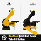 High Speed 6" Bench Grinder & 1"x30" Belt Sander Combo, Bench Belt Sander & Grinder for Metalworking, Belt Grinder for Knife Making, sharpening