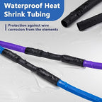 1/8 inch Heat Shrink Tubing, 66 Ft 3:1 Dual Wall Adhesive Lined Shrink Tube, Waterproof Marine-Grade Shrink Wrap Tubing for Electrical Insulation, Industrial, Automotive & DIY Wiring – Black