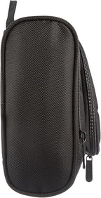 Amazon Basics Travel Toiletry Bag for Men and Women, Hanging Toiletry Bag, Dopp Kit with 2 Side Pockets, Multiple Interior Pockets, Durable 1680D Polyester, Handles Bathroom Spills/Splashes, Black