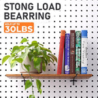 INCLY 36 Pack 4/6/8 Inch Black Pegboard Hooks, 1/4" Heavy Duty Peg Board Shelving Hooks Accessories, Peg Board Tool Hangers Fit 1/4" Pegboard for Organizing Garage, Craft Room, Kitchen, Store