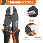 Crimping Tool For Heat Shrink Connectors, 310PCS AWG 22-10 Waterproof Automotive Marine Grade Heat Shrink Wire Connectors and Wire Stripper