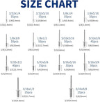 560 Pcs 14 Sizes Pop Rivets Assortment Kit, Aluminum Rivets, 3/32" 1/8" 5/32" 3/16" 1/4" Blind Rivets for Metal, Dome Head rivet kit(Silver)