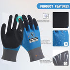 Insulated Electrician Gloves 400V High Voltage Resistant,Flame Retardant Fully Waterproof