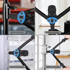 Rivet Nut Tool Set, 13” Rivnut Tool Kit with 11 Metric and SAE Mandrels, 150Pcs Rivet nut Assortment Kit, and Rugged Carrying Case