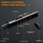 Mini electric screwdriver，Precision Screwdriver Set, With electric drill function, 3 Gears Torque, 3LED light,Magnetic Storage，Overload Protection.