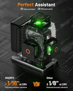 16-Line Laser Level 360° Self-Leveling Pro, 4x360° 4D Bright Green Cross Line Professional for Construction, Vertical & Horizontal, Accuracy ±1/16" at 23 ft, Remote Controller, 5200mAh Battery