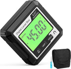 Digital Level Angle Gauge Meter Magnetic Electronic Level Angle Finder Tool Protractor Inclinometer Woodworking Tools with Magnet for Construction, Woodworking and Machinery(Black+white) (black)