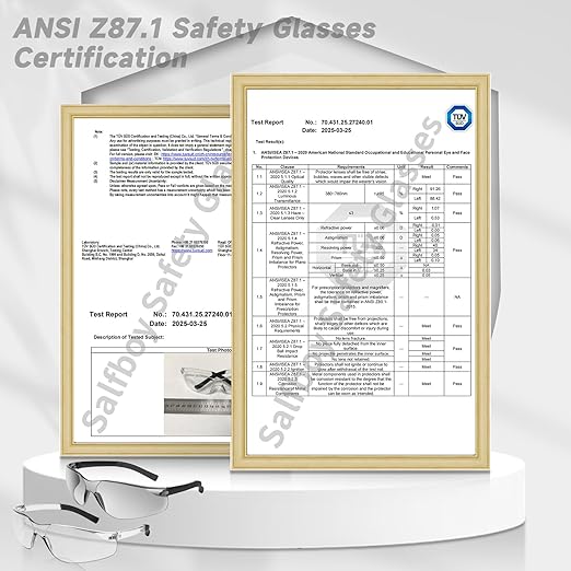 10 Pack Clear Safety Glasses with ANSI Z87.1 Scratch Resistant Eyewear for Women Man Lab Goggles Eye Protection