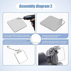 Neeki 4x6" 2pcs Bench Grinder Replacement Eye Shield, Small Grinder or Small Bench Grinder Protective Cover, HD, Lightweight and Durable