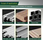 Miter Saw 10-inch Compound Miter Saw 6000RPM Corded Power Wood Circular Saw with Precision Miter Angles, Lightweight Design, 45° Adjustable Table