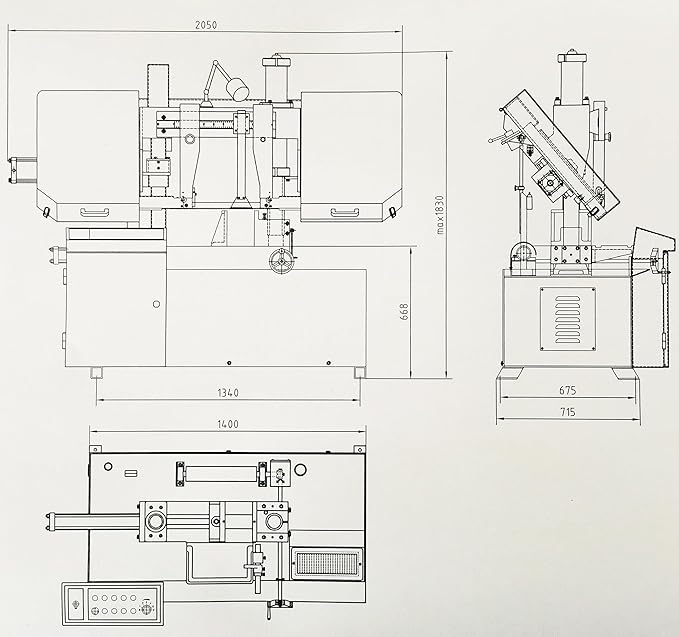 KAKA INDUSTRIAL TGK-14 Metal Cutting BandSaw,Double column Metal BandSaw, Max cutting capacity 13.8 inch, vertical lifting, high stability, Cutting speed adopts hydraulic control, 230V 3PH