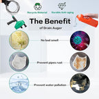 Drain Clog Remover,50 FT Drain Snake with Drill Attachment,Heavy-Duty Steel Drain Auger,Plumbing Snake Clog Removal Tool,Sewer Snake for Sink,Kitchen,Shower,Toilet