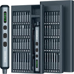 Mini Electric Screwdriver, 68 in 1 Mini Precision Electric Screwdriver Set with Magnetic Bits, Rechargeable Small Screwdriver Cordless - Power Repair Tool Kit for PCs and Electronics, Labor Day Gift