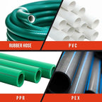 DOMINOX Heavy Duty PVC Pipe Cutter - Cuts Up to 2-7/8", 75mm Ratchet Type PVC Cutter SK5 Blade and Aluminum Alloy Body, One-hand Rapid Cutting Tool for PEX, PVC, and PPR Pipe