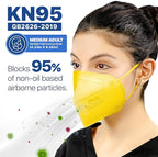 BNX KN95 Face Masks Made in USA (Adult Large, Adult Medium, Kids Small) (Earloop) (Model: E95/E95M/E95S)