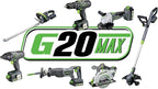 Genesis G20MAX 20V Cordless Circular Saw 6-1/2 inch with Laser & LED Light, Includes 24TCT thin-kerf blade, 2.0Ah Battery and Charger(GLCS2065B)