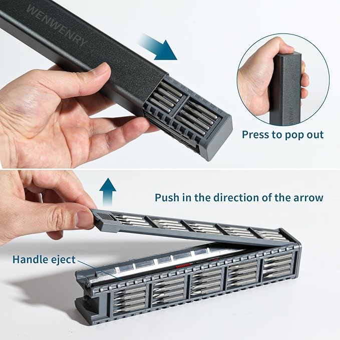 Mini Electric Screwdriver Set,Precision Electric Screwdriver，72-in-1 Magnetic Bits，3 Gears Torque, 3LED light,Magnetic Storage，Overload Protection, Repair Tool Set