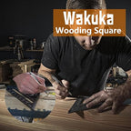 Carpenter Square 12-inch Layout Tool Alloy Metal Triangle Ruler Protractor,Black(MER)