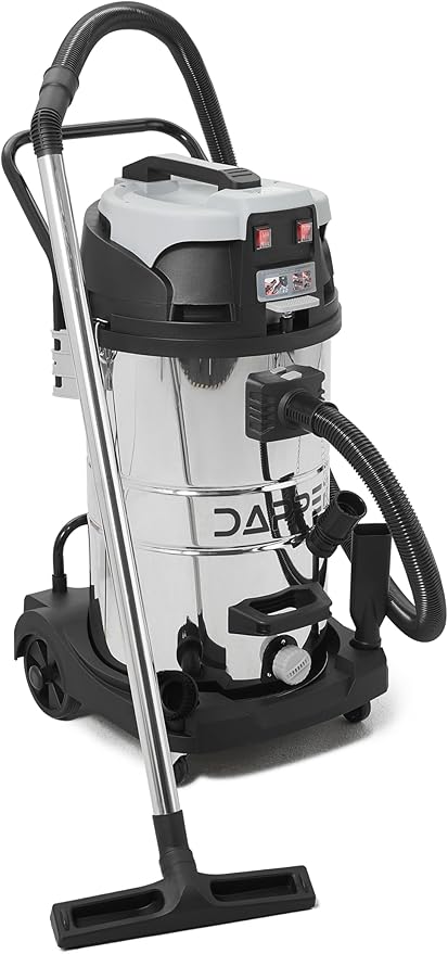 21 Gallon 8.5 Peak HP Wet/Dry Vacuum, Stainless Steel Tank, 2 in 1 Function Portable Shop Vacuum with Attachments, Built-in Drain Ideal for Jobsite, Garage & Workshop.